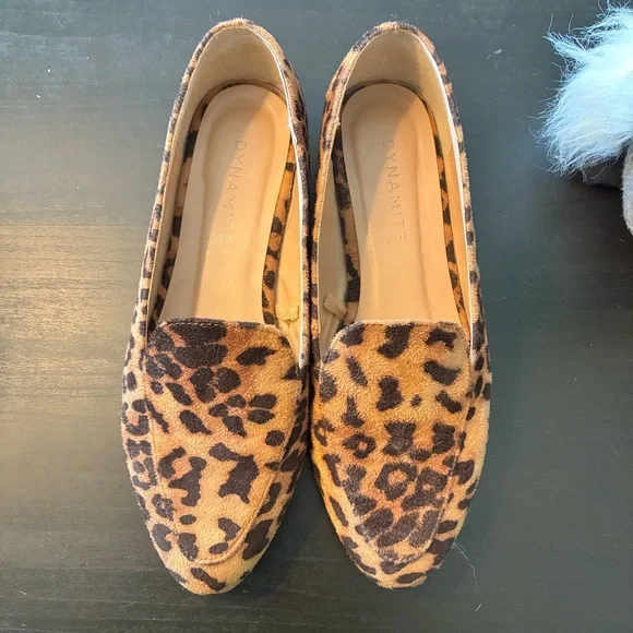 Dynamite Leopard Print Loafers - Picture 3 of 9